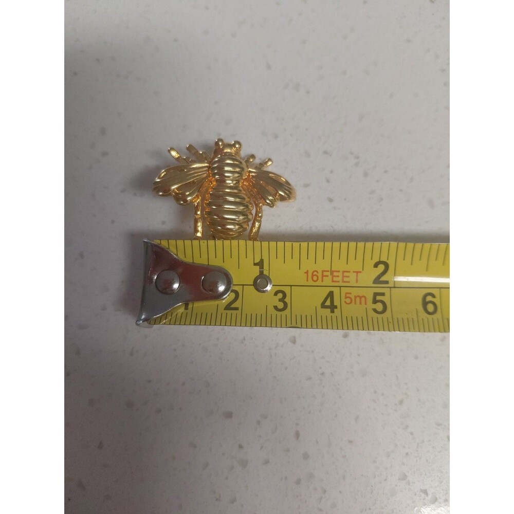 Joan Rivers Goldtone Bee Brooch 1 1/2" Wide